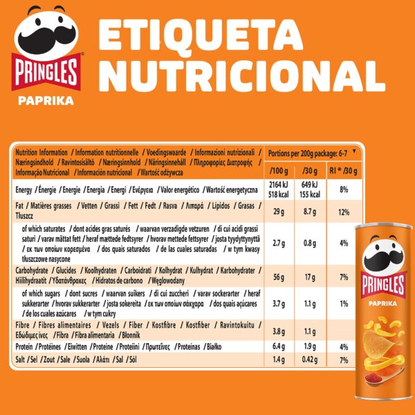 Pringles Paprika - Pack 12 X 40gr - Grup Berca Distribucions
