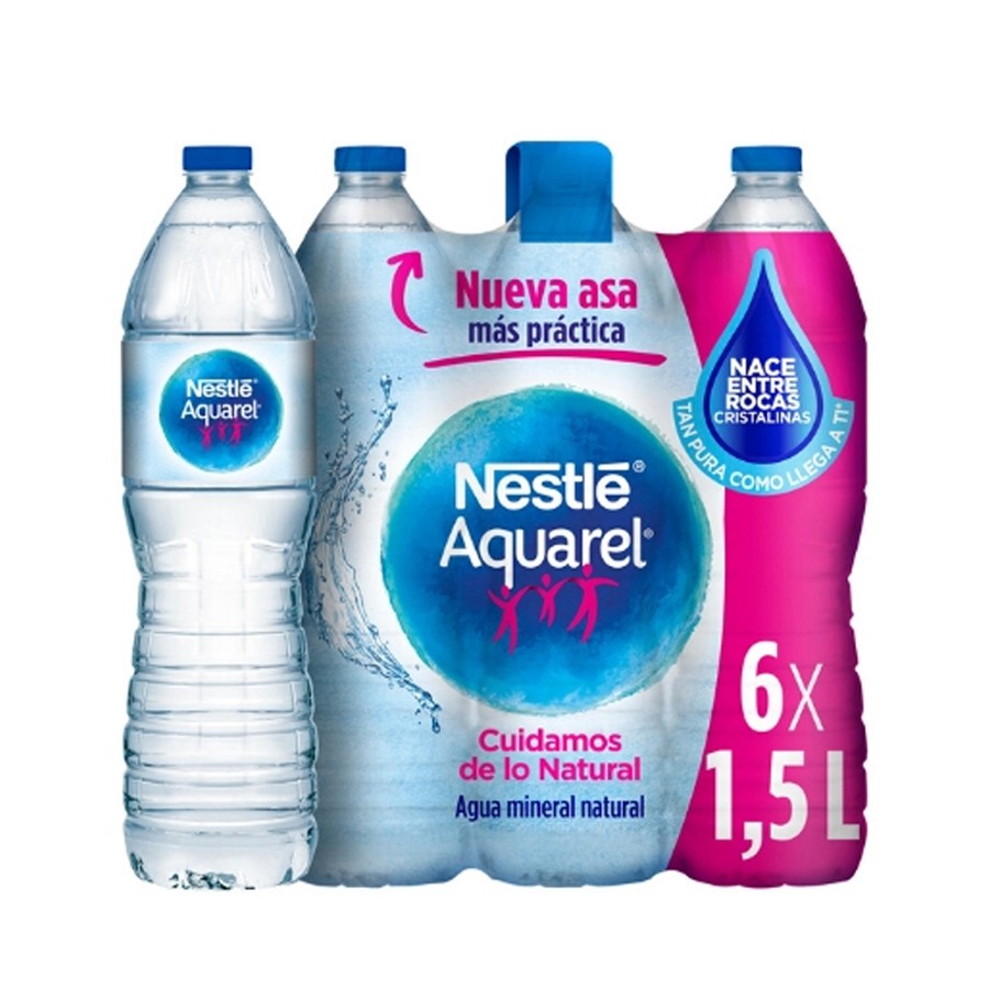 Agua mineral Bezoya 1 litro pack 12 botellas cristal retornable