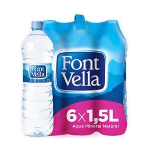 Agua Mineral Font Vella - Pack 6 X1,5L (PET) - Grup Berca Distribucions