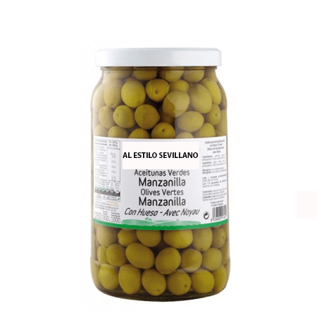 Aceituna Manzanilla al estilo Sevillano - 2’25kg - Grup Berca Distribucions