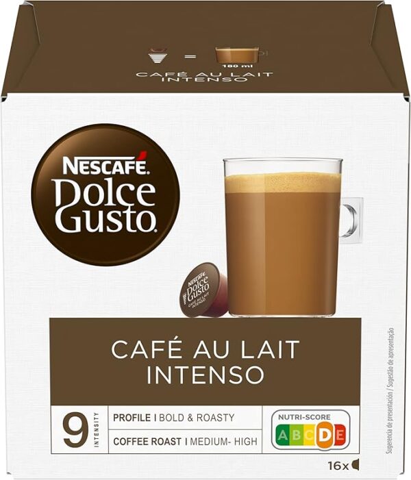 DOLCE GUSTO Café con Leche Intenso - Pack de 16 cápsulas - Grup Berca Distribucions