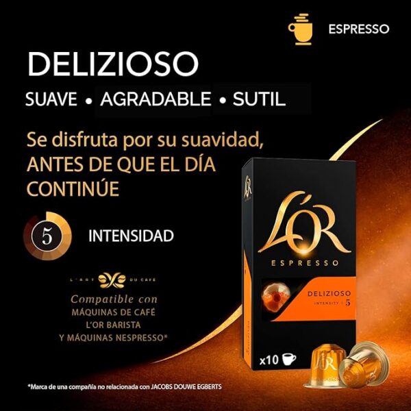 L’OR Delizioso (5) para Nespresso - Pack de 10 cápsulas - Grup Berca Distribucions