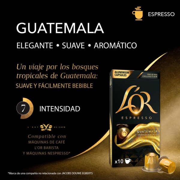 L’OR Orígenes Guatemala (7) para Nespresso - Pack de 10 cápsulas - Grup Berca Distribucions