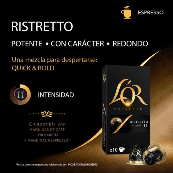 L’OR Ristretto (11) para Nespresso - Pack de 10 cápsulas - Grup Berca Distribucions
