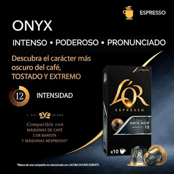 L’OR Onyx (12) para Nespresso - Pack de 10 cápsulas - Grup Berca Distribucions