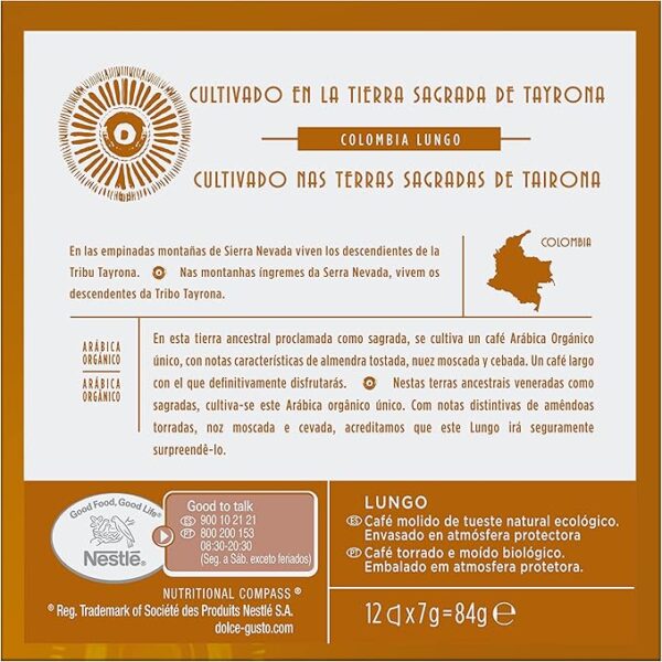 DOLCE GUSTO Colombia (5) - Pack de 12 cápsulas - Grup Berca Distribucions