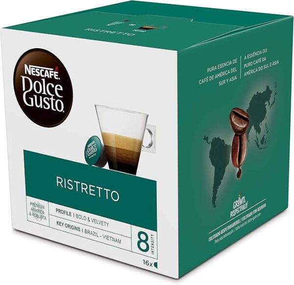 DOLCE GUSTO Ristretto (8) - Pack de 16 cápsulas - Grup Berca Distribucions