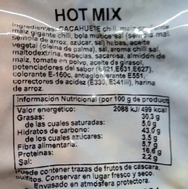 Cóctel "Hot Mix" 3G Sin gluten - 1kg - Grup Berca Distribucions