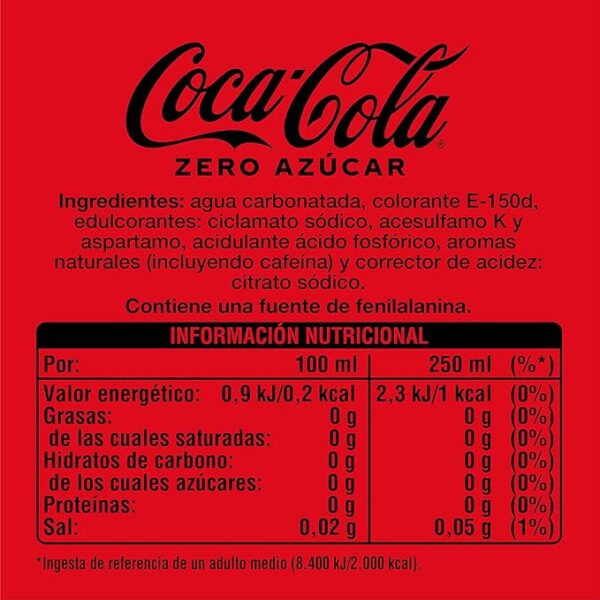 Coca-Cola Zero - 1L - Grup Berca Distribucions
