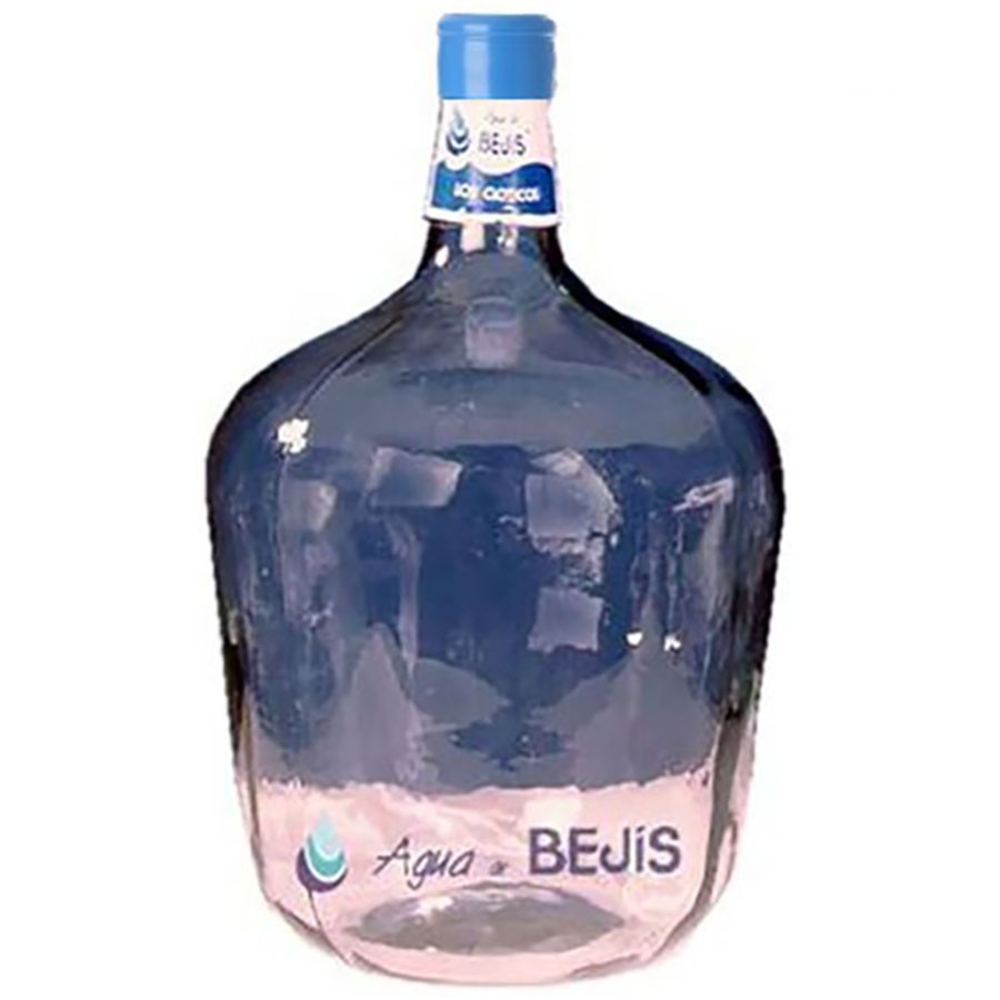Agua Mineral De Bejis - Botellon De Vidrio 10L Con *Tapón Para Fuentes*
