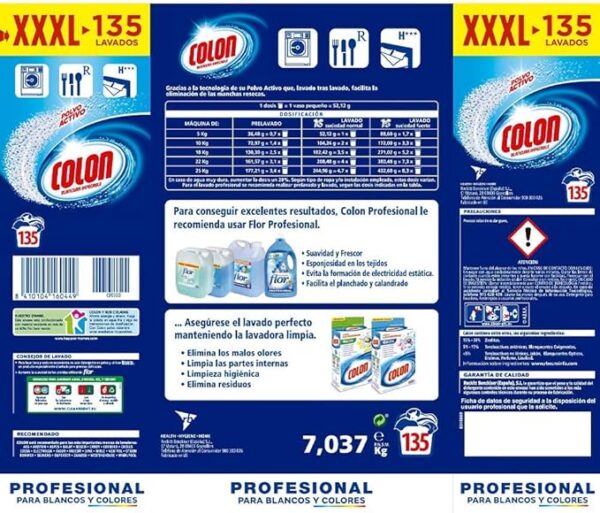 Detergente Colon - 135 Cacitos - Grup Berca Distribucions